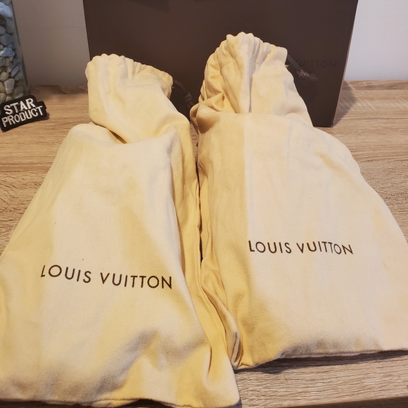 Pre-owned Louis Vuitton Globe Trotter brown suede monogram sneakers 39.5 or US 9 - Picture 10 of 11